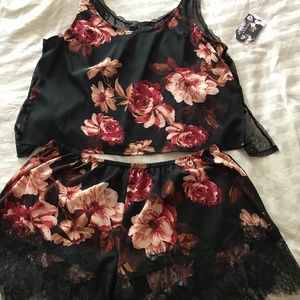 Lingerie Nightwear: shorts and cami